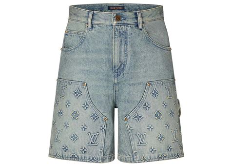 louis vuitton denim shorts men